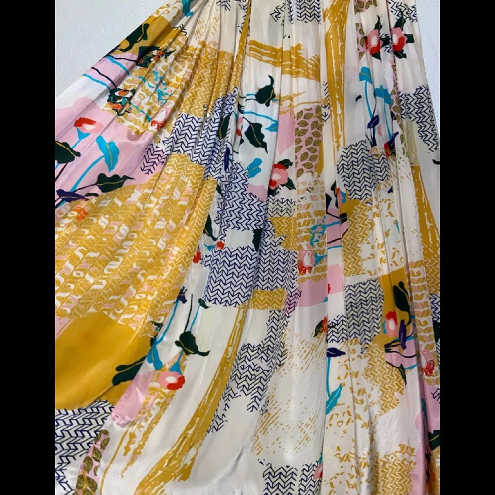 Anthropologie Bhanuni By Jyoti Mischa Maxi Patchwork Bohemian Gypsy Skirt M - Picture 3 of 9